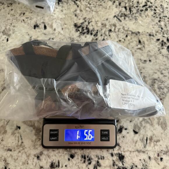 Sam Edelman Black Leather Nelson Wedge 8.5 - Picture 16 of 16
